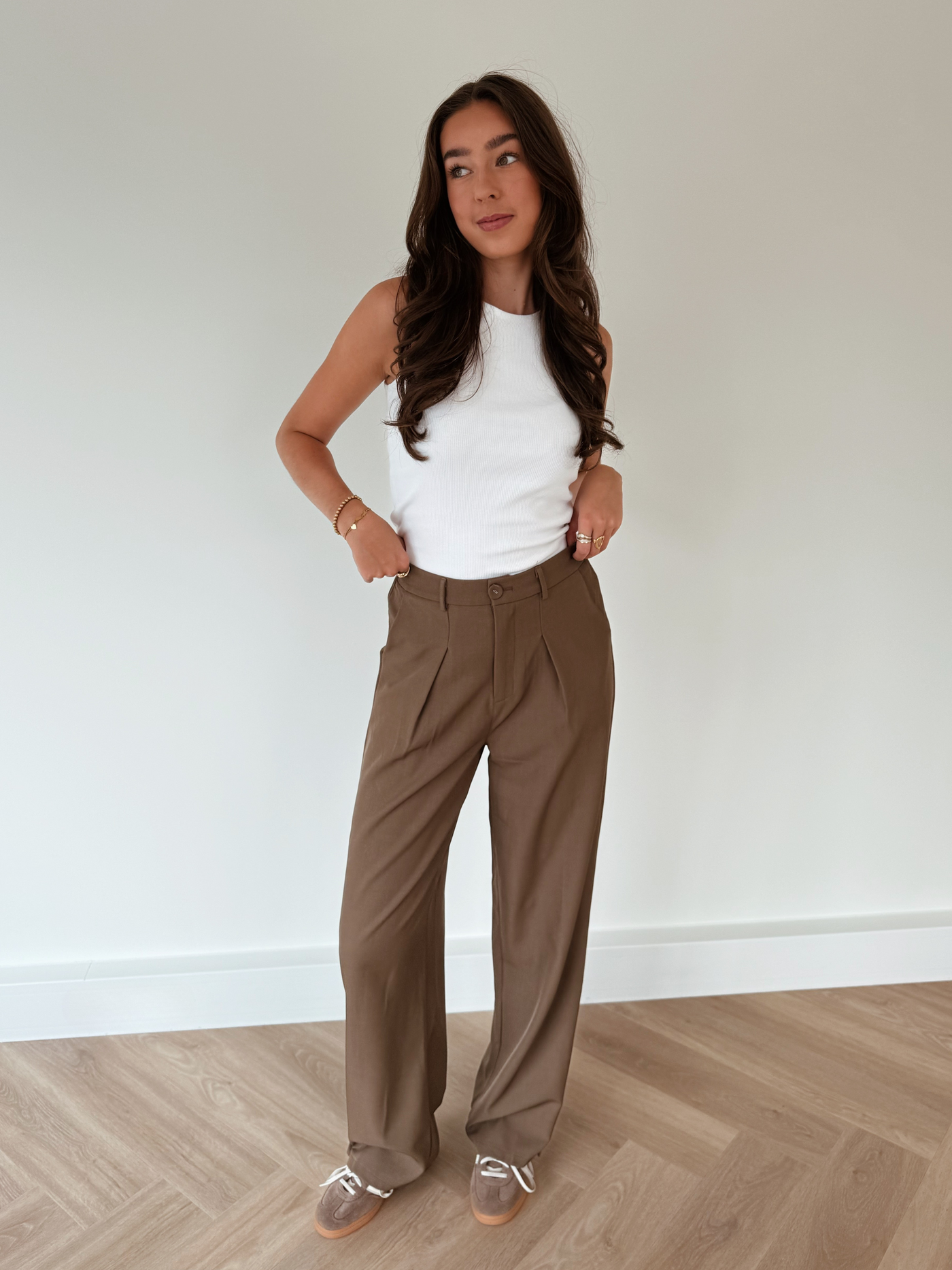 Mae Pantalon | Earthy olive | Tall
