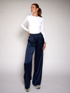 Gigi Satin pants | Tall | Navy