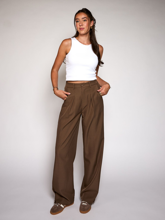Mae Pantalon | Earthy olive | Tall