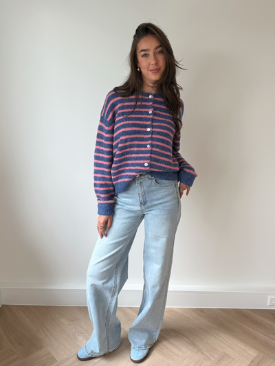 Vest Vive | Blue-pink striped | Tall