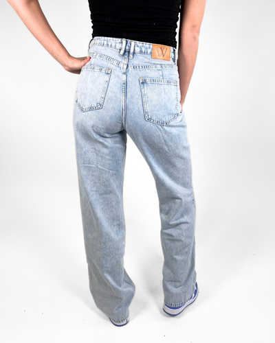 Iza Wide Leg Jeans | Licht blauw | Tall