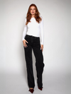 Sassy | Super Wide Leg Jeans | Stretch | Washed black | Tall