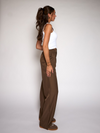 Mae Pantalon | Earthy olive | Tall