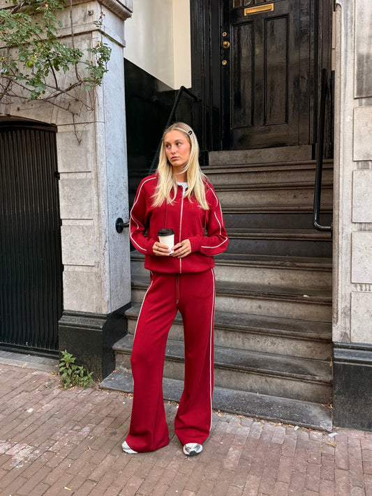 Zaar Track Pants | Bordeaux | Tall
