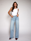 Sassy | Super Wide Leg Jeans | Stretch | Blue | Tall