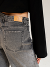Jade Super Wide Leg Jeans | Mid waist | Dark gray |