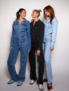 Zoë Denim Jumpsuit | Straight leg | Stretch | Dark grey | Tall