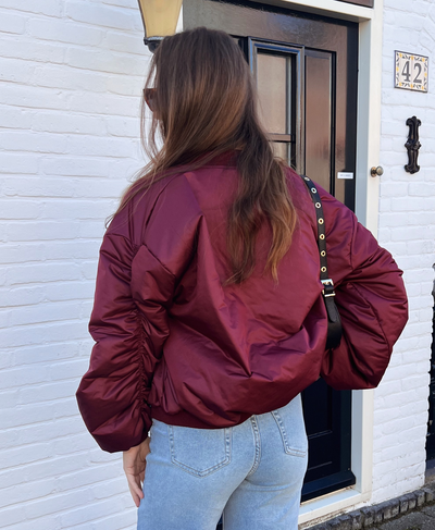 Bomber jacket Celine | Bordeaux | Regular