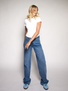 Jade Super Wide Leg Jeans | Mid waist | Dark blue | Tall