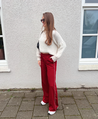 Blake pants with stripe | Red | Tall