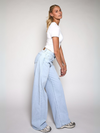 Jade Super Wide Leg Jeans | Mid waist | Light blue | Tall