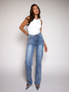 Diamond Wide Leg Jeans | Blue | Stretch | Tall