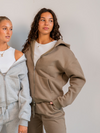 Khloe Zipper Hoodie | Sage | Tall