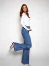 Sassy | Super Wide Leg Jeans | Destroyed | Stretch | Dark Blue | Tall