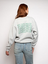 Wildflower Sweater | Grey with green print | Tall