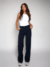 Marley | Wide leg trousers | Navy | Tall