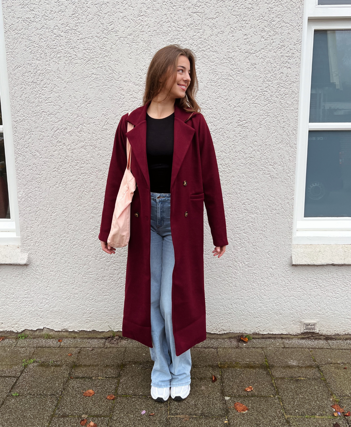 Hailey Coat | Oversized | Bordeaux | Tall