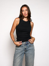 Basic Tank Top Noa | Black | Tall