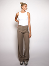 Nova | Wide leg trousers | Taupe | Tall