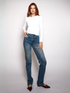 Lizza Mid Waist Jeans | Ocean blue | Stretch | Tall