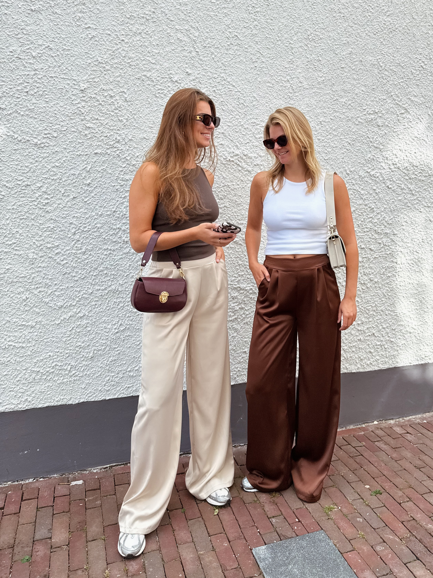 Gigi Satin pants | Tall | Brown