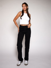 Millie Straight Leg Jeans Black | Stretch | Tall