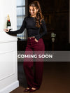 Billie Balloon Jeans | Bordeaux | Stretch | Tall