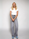 Sassy | Super Wide Leg Jeans | Stretch | Washed Grey | Tall