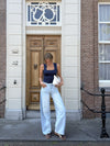 Olivia Balloon Jeans | Mid-waist | Mixed denim | Tall