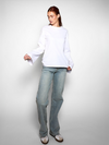 Maddy Wide Leg Jeans | Washed blue | Stretch | Tall