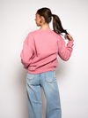 Love Club Sweater | Pink with green | Tall
