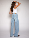 Sassy | Super Wide Leg Jeans | Stretch | Blue | Tall