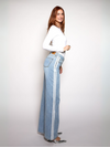 Fay Mid Waist Jeans with stripes | Blue | Stretch | Tall