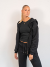Khloé Zipper Hoodie | Black | Tall