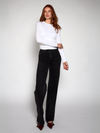 Sassy | Super Wide Leg Jeans | Stretch | Washed black | Tall