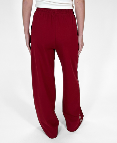 Izzy pants | Bordeaux with stripe | Tall