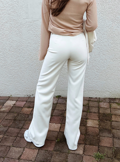 Jula wide leg trousers | Off white | Tall