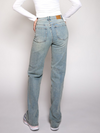 Maddy Wide Leg Jeans | Washed blue | Stretch | Tall