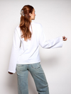 Nine Tee | flared sleeve | Tall | White