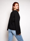 Nine Tee | flared sleeve | Tall | Black