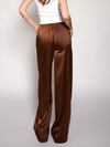Gigi Satin pants | Tall | Brown