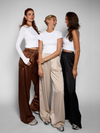 Gigi Satin pants | Tall | Beige