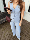 Nova | Wide leg pants | Light blue | Tall