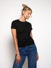 Lexie short sleeve top | Tall | Black