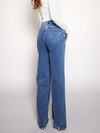 Sassy | Super Wide Leg Jeans | Destroyed | Stretch | Dark Blue | Tall