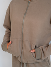 Khloe Zipper Hoodie | Sage | Tall