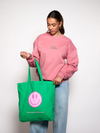Love Club Sweater | Pink with green | Tall