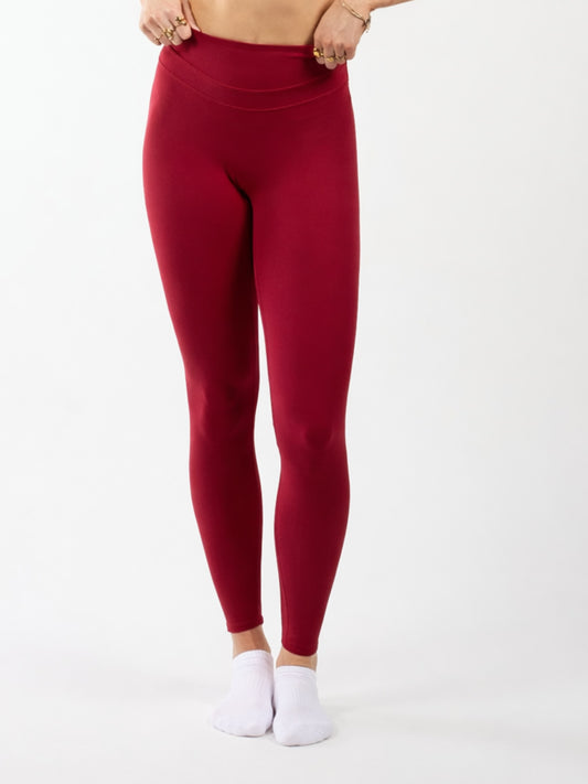 Sports leggings | Burgundy | Tall