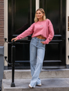 Sassy | Super Wide Leg Jeans | Stretch | Blue | Tall