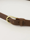 Dante belt brown | gold buckle